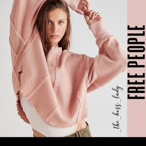 Free People Blush Pink/Soft Coral Top 100% Cotton! NWOT!